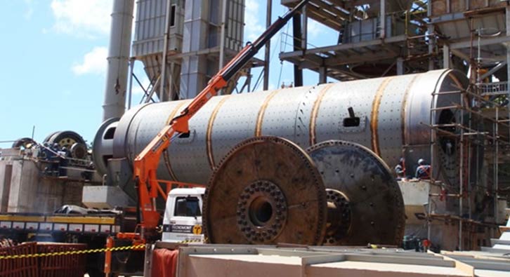 Cement grinding station